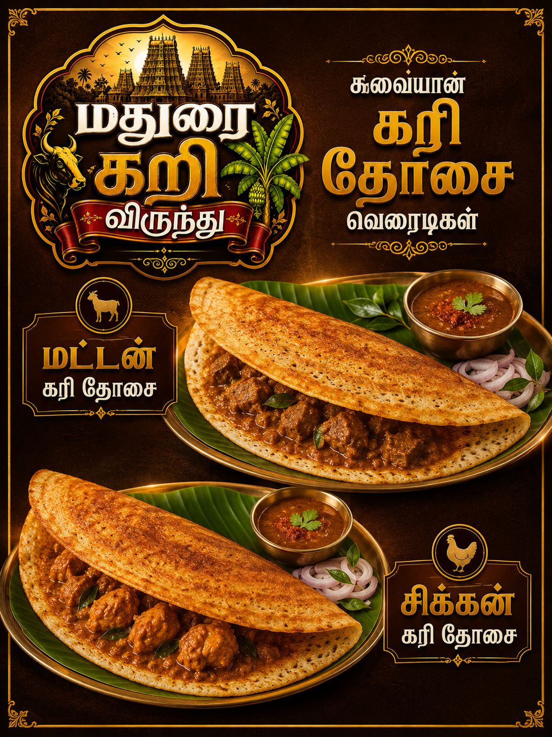Kari Dosa Varieties